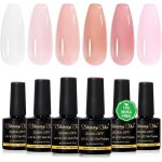 Gel construction ongle uv 8 en one builder gel 6 couleurs nude rose et clear sans tpo sans hema vernis ...