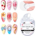 Gel construction ongle uv - solide 4 en 1 gel 3d nail art ongles constructeur 15 ml nail rhinestone glue ...