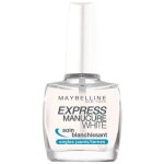 Gemey tenue & stong vernis  ongle express manucure white nu logo alarm x1