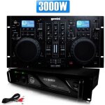 Gemini cdm4000 lecteur combo professionnel cd - usb + ampli ax - 3000 mydj