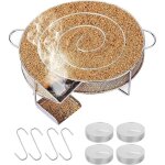 G�n�rateur de fum�e froide - inox - rond - 4 crochets - 4 bougies - fumage � froid