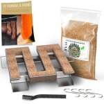 Générateur / serpentin de fumée froide pour fumoir + 1. 2kg de sciure de bois de hêtre + 4 crochets et ... Générateur / serpentin de fumée froide pour fumoir + 1. 2kg de sciure de bois de hêtre + 4 crochets et ...