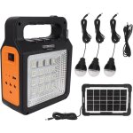G�n�rateur solaire portable 6000mah - batterie charge rapide avec panneau - kit �clairage 3 ampoules ...