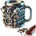 G�n�rique tasse de moteur v6 r�aliste tasse en acier inoxydable moteurs v8 tasse en acier inoxydable ...