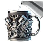 G�n�rique tasse de moteur v8 r�aliste tasse en acier inoxydable moteurs v8 tasse en acier inoxydable ...