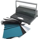 Genie cb 850 relieuse (jusqu 350 feuilles din a4 avec kit de dmarrage 75 pices) argent - noir cb 850 ...