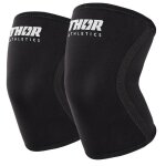 Genouill�res - genouill�res pour powerlifting - compression - 7mm - noir (xs)