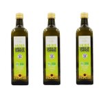 Georges nivier - lot 3x huile vierge de tournesol bio france - bouteille 75cl