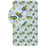 Drap housse - georges - peppa pig - 90 x 200 cm - 100% coton - bleu / rose