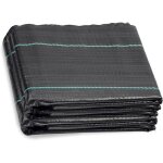 G�otextile - 2m x 10m toiles de paillage toile anti mauvaises herbes jardin bache noire agricole barriere ...