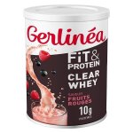 Gerlina fit & protein clear whey fruits rouges boisson protine 10g de protines boite 18 boissons