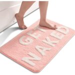 Get naked tapis de bain antidérapant en microfibre douce motif lettres colorées 40 x 60 cm lavable en ... Get naked tapis de bain antidérapant en microfibre douce motif lettres colorées 40 x 60 cm lavable en ...