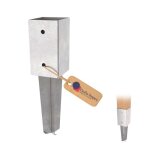 Ancre � sceller gezu impex 91 x 91 mm rev�tement en poudre noir support � sceller enfoncer poteau en ...