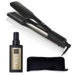 Ghd - lisseur schant duet style noir avec huile de coiffage et trousse de rangement