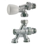 Giacomini robinet thermostatisable monotube à 4 voies à visser r436 tg d15x21 - 16 mm réf r436x062 - ... Giacomini robinet thermostatisable monotube à 4 voies à visser r436 tg d15x21 - 16 mm réf r436x062 - ...