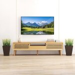 Giantex 2pcs pot de fleur exterieur carr�s auto - arrosant avec trous de drainage et godet amovible (25x25x35c ...