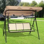 Giantex balancelle de jardin 3 places avec toit Épais imperméable structure en acier pulvérisé grand ... Giantex balancelle de jardin 3 places avec toit Épais imperméable structure en acier pulvérisé grand ...