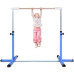 Giantex barre gymnastique en acier pour enfants rglable en hauteur de 94  150cm barre fixe d?entranement ...