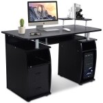 Giantex bureau dordinateur avec 2 tiroirs et tablette - supports - bureau informatique multimédiai pour ... Giantex bureau dordinateur avec 2 tiroirs et tablette - supports - bureau informatique multimédiai pour ...