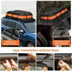 Giantex coffre de toit pour voiture imperm�able 425 l avec 10 sangles & 6 crochets de porte pour v�hicules ...