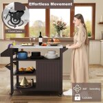 Giantex desserte de jardin � roulettes desserte barbecue avec plan de travail en acier inox. 116x50x87cm ...