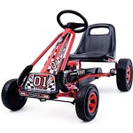 Giantex kart � p�dale pour enfant avec si�ge r�glable roues en caoutchouc antid�rapantes cadeau pour ...