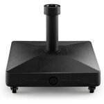 Giantex pied de parasol sur roulettes support parasol � remplir deau 16l et de sable 245kg convient de ...