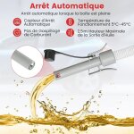 Giantex pompe de transfert de carburant avec capteur darr�t automatique et 3 adaptateurs14 lpm pour essencedie ...