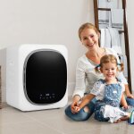 Giantex s�che - linge electrique 800 w avec ecran tactile led s�che - linge compact en acier inoxydable ...