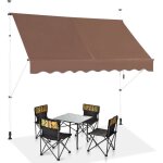 Giantex store banne manuel r�tractable auvent balcon terrasse r�tractable sans percage hauteur r�glable ...