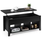 Giantex table basse extensible en bois table de salon avec plateau relevable et compartiment caché pour ... Giantex table basse extensible en bois table de salon avec plateau relevable et compartiment caché pour ...
