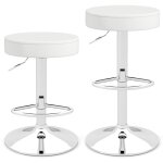 Giantex tabourets de bar - lot de 2 chaises de bar - hauteur r�glables de 65 - 845 cm - si�ge pivotant ...