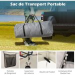 Giantex tente de camping pour 6 personnes avec 2 chambres s�par�es double couche & double toit fen�tres ...