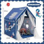 Giantex tente de jeu enfant avec tapis �pais et 2 fen�tres et gaze tente portable pour chambre salon�ge ...