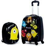 Giantex valise enfant tlescopique avec sac  dos  roulettes 16 pouces set de bagages pour toutes sortes ...