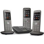 Gigaset tlphone fixe cl 660 a trio anthracite