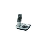Gigaset tlphone sans fils dect noir / argent avec rpondeur - e560a