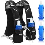 Gilet d& 39 hydratation trail running + 2 soft flask 500 ml gilet d& 39 hydratation de course � pied ...