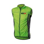 Gilet coupe - vent impermable biotex - vert fluo / noir - homme - vtt