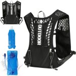 Gilet de course pour homme et femme avec poche � eau de 2 l et gourde de 500 ml - sac � dos dhydratation ...