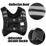 Gilet lest de course  pied en lycra de 10 kg pour homme et femme - noir