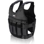 Gilet de poids ajustable - max 20kg - noir - tissu oxford - fitness