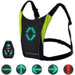 Gilet r�fl�chissant avec t�l�commande pour clignotants - gilet r�fl�chissant led rechargeable par usb ...