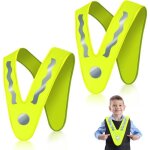 Gilet de s�curit� - enfant - jaune - r�fl�chissant - respirant - 2pcs