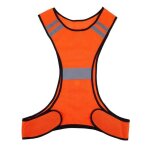 Gilet de s�curit� r�fl�chissant - non sp�cifi� - ajustable - orange - multisport - 200m de visibilit� ...