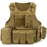 Gilet tactique militaire gilet de combat veste extérieure pour airsoft jeu cs militaire cosplay(kaki) ... Gilet tactique militaire gilet de combat veste extérieure pour airsoft jeu cs militaire cosplay(kaki) ...