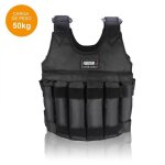 Gilet de veste 50 kg de chargement poids gilet d exercice gilet noir rglable vtements - pou