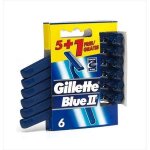 Rasoirs jetables - gillette - blue ii - 5 + 1 units - rasage doux - mixte