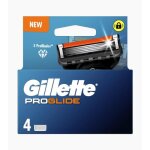 Lames de rasoir - gillette - proglide - 4 lames - revtement anti - friction - lame de finition