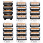 Pour gillette proglide rasierklingen 24 pi�ces nouveaux mod�les de fusion 5 label